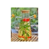 Esmo Home Mithra Life 2 Adet Bambu Kapaklı Borosilikat Cam Yağdanlık 900 ml MIT1071 - 0 - Siyah - Option-1