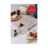 Esmo Home Mithra Life 8 Adet Krem Kapaklı Kahvaltılık Seti Saklama Kabı MIT1164 - 1/100 Toz Ceviz