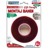 Esmo Home Montaj Bandı, 19MMX5MT, Şeffaf. - Option-1 - 0 - Siyah - 1 Adet