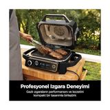 Esmo Home Ninja Woodfire Elektrikli Bbq Grill Smoker, 2400W, 7 Pişirme Fonksiyonu, Izgara, Smoker, Air Fry, Kızartma, Pişirmek, Yeniden Isıtma, Dehidrat, LED Gösterge, Tütsüleme - Ahşap - Bej