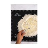 Esmo Home Noksi Hamur Matı, Kaymaz, Silikon Hamur Açma ve Hamur Kesme Matı (NKS168) - Option-1 - 001-Renkli