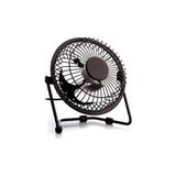 Esmo Home Obev Masa Üstü USB Fan Soğutucu Vantilatör Klima - Metal Serinletici Mini Vantilatör - USB Girişli - 001-Siyah