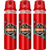 Esmo Home Old Spice Bearglove Erkek Sprey Vücut Deodorantı 150 ml 3lü Paket - Option-1
