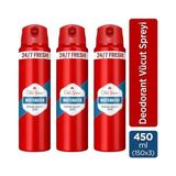 Esmo Home Old Spice Whitewater Erkek Sprey Vücut Deodorantı 150 ml 3lü Paket - Option-1