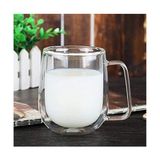 Esmo Home Orret Home 2 Adet 250 ml Çift Cidarlı Borosilikat Cam Kupa Bardak Termisil Isıya Dayanıklı Şeffaf Kahve Çay Latte Espresso Fincanı Cam Bardak Seti - Option-1 - 0 - Siyah
