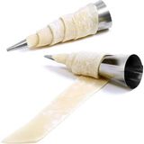 Esmo Home Orret Home 6’lı Paslanmaz Çelik Cannoli Kalıbı – Krem Rulo, Kruvasan, Külah ve Hamur Sarma Için Koni Şekilli Pasta Kalıbı, Pastacılık Huni Seti-Kurabiye Kalıbı - Option-1 - 001-Renkli