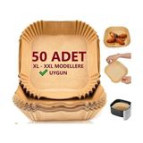 Esmo Home Orret Home Aırfrey Pişirme Kağıdı,xl,xxl Aırfreyler Için Parşömen Kağıdı,sıvıya ve Yağa Dayanıklı Sıcak Hava Fritözleri Için Yanmaz Kağıt (50 Adet) - Option-1