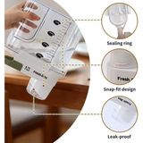 Esmo Home Orret Home Mika Sızdırmaz Ölçekli Deterjan ve Kuru Bakliyat Saklama Kabı, Çok Amaçlı, Gıda Güvenliği ve Hijyen Için Ideal, Mutfak ve Çamaşır Odası Düzenleyici (1800 Ml) - 0 Siyah - Option-1