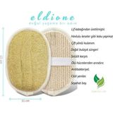 Esmo Home Oval Kabak Lifi – Çift Taraflı Doğal Banyo Kesesi ve Antibakteriyelli Sağlıklı Bulaşık Lifi Süngeri, 15X11 Cm, Rovin Kumaşlı, Exfoliating Lif Cilt Yenileyici Canlandırıcı Etki, Selülit Karşıtı - Option-1