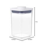 Esmo Home Oxo - Good Grips Pop Saklama Kabı, Hava Geçirmez, Gıda Için Kapaklı Istiflenebilir Saklama Kutusu, 1 L, Şeker ve Daha Fazlası Için - 0 Siyah - Option-1