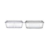 Esmo Home Paşabahçe Frigo Studio Bölmeli Saklama Kabı 480 Cc, Şeffaf ve 97711 Frigo Tereyağ Peynir Kabı - 0 Siyah - Option-1