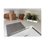 Esmo Home Paslanmaz Çelik Antibakteriyel Tezgah Üstü Kesme Tahtası 304 Kalite - 50X60 cm - Ahşap