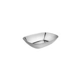 Esmo Home Paslanmaz Çelik Kayık Tabak Kase, 18/10-304 ÇELIK,17X12 Cm, Gümüş, Çerezlik, Meze ve Salata Sunumu, 1 Adet - Kestane Akaju - Option-1