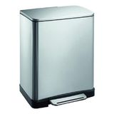 Esmo Home Paslanmaz Çelik Softclose Pedallı Banyo Mutfak Ofis Çöp Kovası Inox 12 Lt D-15321 - 000-Siyah - Option-1
