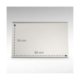 Esmo Home Paslanmaz Çelik Tezgahlık Tezgah Koruyucu – Çift Büküm 50X80 cm - 304 Kalite - Ahşap