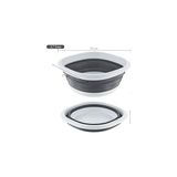 Esmo Home Pazar Kapısı Katlanır Badya Akordiyon Silikon Leğen (Badya Set (10-5-2,7) Litre) - 0 Siyah - Option-1