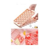 Esmo Home Pembe Silikon Buz Kalıbı 33 Adet Küre Buz Topu - Kolay Çıkar Buzluk - Option-1 - 001-Renkli