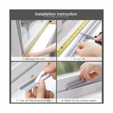 Esmo Home Pencere Contası, Premium Ses ve Isı Yalıtım Bandı, 4 Metre Uzunluk, Kapı ve Pencere Kenarları Için, Rüzgar ve Toz Geçirmez, Kolay Uygulanabilir - 001-Renkli - Option-1