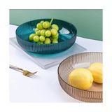 Esmo Home Plastik 28 cm Sunum Kasesi Meyvelik Salata Kasesi Masa Üstü Sunumluk Çok Amaçlı Kase (Mavi) - 0,65 gr
