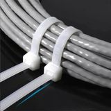 Esmo Home Plastik Cırt Kelepçe, Kablo Bağı Seti, Beyaz, 2.5 x 150 Mm, 100 Adet, Kendinden Kilitlemeli Dayanıklı Naylon Kelepçe, Ev, Ofis ve Endüstriyel Düzenleme Için (Beyaz) - Option-1 - 0 - Siyah