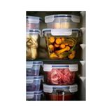 Esmo Home Plastik Saklama Kabı Seti, Şeffaf, 750 Ml, Yuvarlak, 3 Parça - 0 Siyah - Option-1