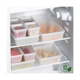 Esmo Home Porsima 2011 8'li Buzluk Buzdolabı Düzenleyici Derin Dondurucuya Uygun Bakliyat Saklama Kabı Seti -Beyaz - 0 Siyah - Option-1