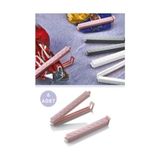 Esmo Home Poşet Klipsi 10 cm – Gıda Poşeti Kapatma Mandalı, 6 Adet Çok Amaçlı Plastik Klips, Mutfak ve Saklama Için (Renkli Set) - 0 Siyah
