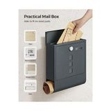 Esmo Home Posta Kutusu, Mektup Kutusu, Bakır Silindirli Kilit, Döner Kapaklı Pencere, Isim Etiketi, Gazete Bölmesi, Kolay Montaj, 10 x 30,8 x 33,8 Cm,, GMB20AG - Option-1 - 0 - Siyah - 1 Adet