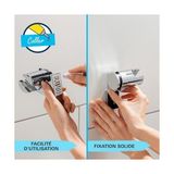 Esmo Home Precision Termostatik Duş Bataryası ve Start 110 Sürgülü Duş Seti, 110MM 1 Akışlı El Duşu, 600MM Sürgülü Ray, 1750MM Duş Hortumu, 38°c Sabit Sıcaklık Ayarı, Krom, 34800001 - 1 lt