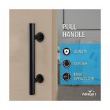 Esmo Home Products Ahır Kapıları Için Iç Çekme ve Gömme Sap Seti, Mat Siyah - 001-Renkli - Option-1
