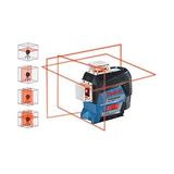 Esmo Home Professional Gll 3-80 C Çizgi Lazer (30M Çalışma Alanı [alıcı ile 120M], 4 x Aa Pil, Ip 54 Toza Karşı Koruma Sistemi, Kırmızı Lazer, Aa1 Pil Adaptörü, Taşıma Çantası) - Gri