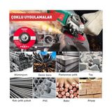 Esmo Home Profesyonel Taşlama Diskleri 125 mm 10'lu Paket Çelik Için Ofset Açılı Taşlama Diskleri, Metal Işleme Taşlama Parlatma, Çapak Alma Çap 125 x 22,2 Mm, Kalınlık: 6 mm - Ahşap