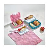 Esmo Home Promosyonca 2 Katlı Bento Öğle Yemeği Kutusu, 1.6 Litre, 3 Bölmeli, Bpa Içermeyen Pp Plastik, Çatal Bıçak Kaşık Hediyeli (Gri) - Kestane Akaju - Option-1