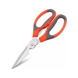 Esmo Home Promosyonca Ergonomik Mutfak Makası, Turuncu-Gri, Paslanmaz Çelik - 01-Siyah