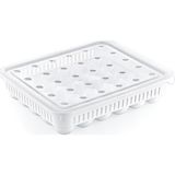 Esmo Home Promosyonca Plastik Yumurtalık, Kapaklı (30 Lu) - Kestane Akaju - Option-1
