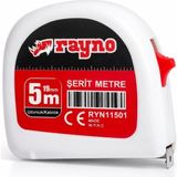 Esmo Home Rayno Profesyonel Çelik Şerit Metre - 5 Metre x 19 mm Hassas Ölçüm Metresi - Otomatik Kilitli ve Darbeye Dayanıklı Ergonomik Şerit Metrew - Option-1