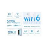 Esmo Home RE600X, AX1800 Mbps Onemesh Wi-Fi 6 Menzil Genişletici, 1 Gigabit Bağlantı Noktası, Dahili Access Point Modu ile Geniş Bant/wi-Fi Güçlendirici/hotspot - 1 TB - 10x16 GB