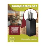 Esmo Home Rösle Basic Line Bıçak Seti 6 Parça 13755 - Bambu Fırçalı Stant - Kestane Akaju - Option-1