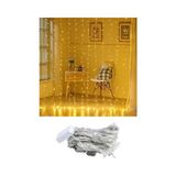 Esmo Home Saçaklı Perde LED Işıklar Animasyonlu Kumandalı Fişli - Günışığı (2x2) - 1 m - 00 Beyaz