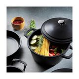 Esmo Home Schäfer Pro Cast Döküm Derin TENCERE-24CM-SIYAH - (No Color) - Option-1