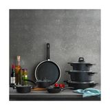 Esmo Home Schäfer Schafer Dark Storm Y.y. Tencere Seti 12 Parça- Siyah - Option-1
