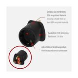 Esmo Home Seyahat Fişi/seyahat Adaptörü (Ingiltere Prizi ve Avrupa Fiş Için Seyahat Prizi Adaptörü) Renk: Siyah - 1 Adet - Ahşap