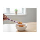 Esmo Home Silikon Kaşık + Silikon Mama Kaşığı 2’li Set - Dayanıklı, Çizmez, Tek Parça Tasarım (Mor) - 01P-Pembe