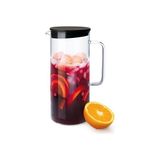 Esmo Home Sımax 1,25 L Cam Sürahi – Borosilikat – Kapaklı – Buzdolabı Uyumu – Isıya Dayanıklı – Avrupa Üretimi - 1BW-Beyaz - --