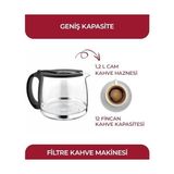 Esmo Home Sinbo SCM-2938 Filtre Kahve Makinesi 12 Fincan / 1.2 Litre Kapasite | Damlatmaz Özellik | Termostatlı Isıtma | Cam Demlik | Ofis ve Ev Için - Acı Kahve