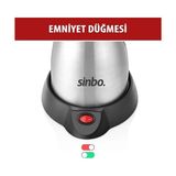 Esmo Home Sinbo SCM-2967 Inox Elektrikli Cezve – 6 Fincan Kapasiteli, Paslanmaz Gövdeli Türk Kahve Makinesi - 2'si 1 Arada - 0,35 L