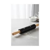 Esmo Home Siyah 45X65 cm Silikon Hamur Açma Matı ve Silikon Dönerli Merdane - Option-1 - 001-Renkli