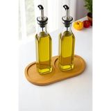 Esmo Home Smartizi 2 Bölmeli Oval Doğal Bambu Sunum Tabağı - 23X12 cm Yuvarlak Hatlı Çerezlik, Sosluk ve Kahvaltılık - Option-1 - 51R-Turuncu