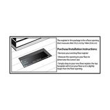 Esmo Home SPH414-A Desenli Zemin Menfezi, 10X35.5 Cm, Antik Pirinç Kaplama - 2 Adet - Option-1