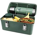 Esmo Home Stanley Klasik Yemek Taşıma Çantası, 9.5 L, Yeşil (Hammertone Green) - Kestane Akaju - Option-1